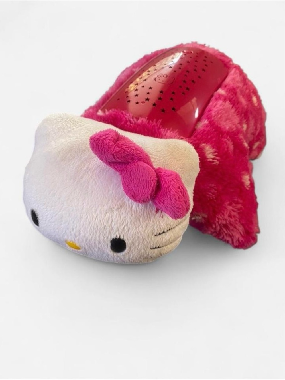 2013 Hello Kitty x Pillow Pets Dream Lites Hot Pink Polka Dot Light Up Plush
